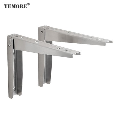 Stainless steel folding table chair bracket shelf brackets