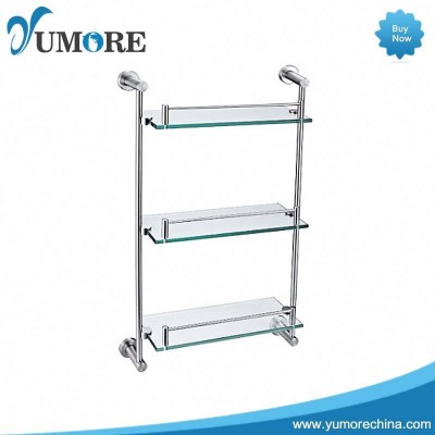 Hot Sale Professional Lower Price Aluminum high quality glass corner shelves for bathroom wall