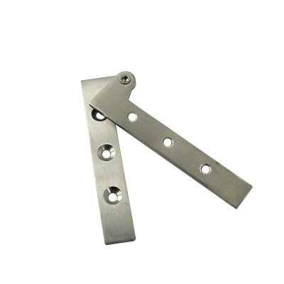 Bathroom hardware pivot wooden window hinges with stainless steel adjust glass door hinge