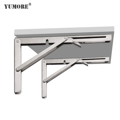 Factory price 8"x6" scaffolding side thickening Stainless steel heavy duty folding shelf support bracket