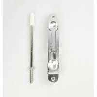 Stainless steel door slide bolt latch